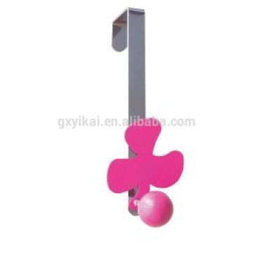 decorative flower shape beautiful over door hanger with single hook